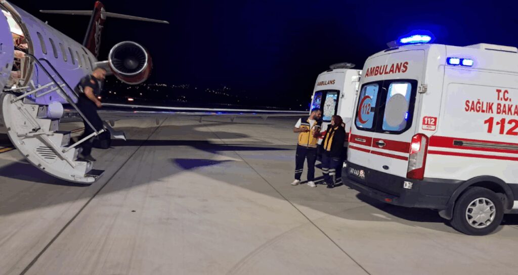 tokatta ambulans ucak 45 aylik bebek icin havalandi AxRsgssm