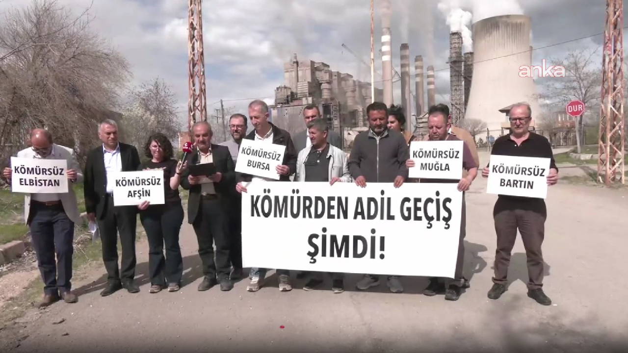 Çevre Aktivistleri Afşin-Elbistan Termik Santrali Önünde Bir Araya Geldi: Türkiye, Yeni Kömürlü Santral Projelerini Reddetmeli